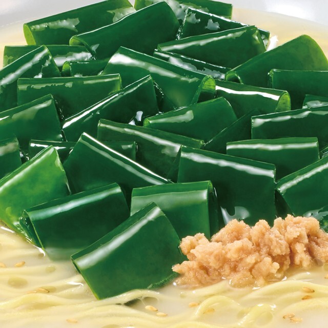 【調理イメージ】わかめラーメン　九州産ゆず胡椒香る豚骨