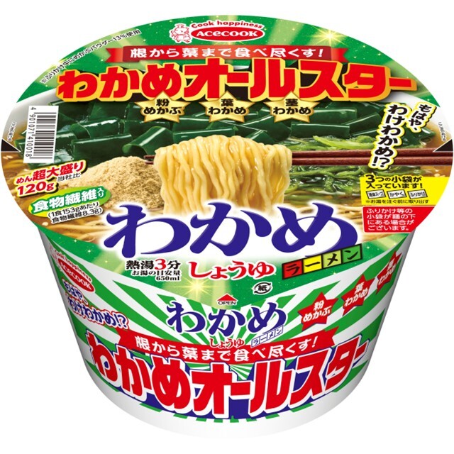 わかめオールスター　わかめラーメン　しょうゆ