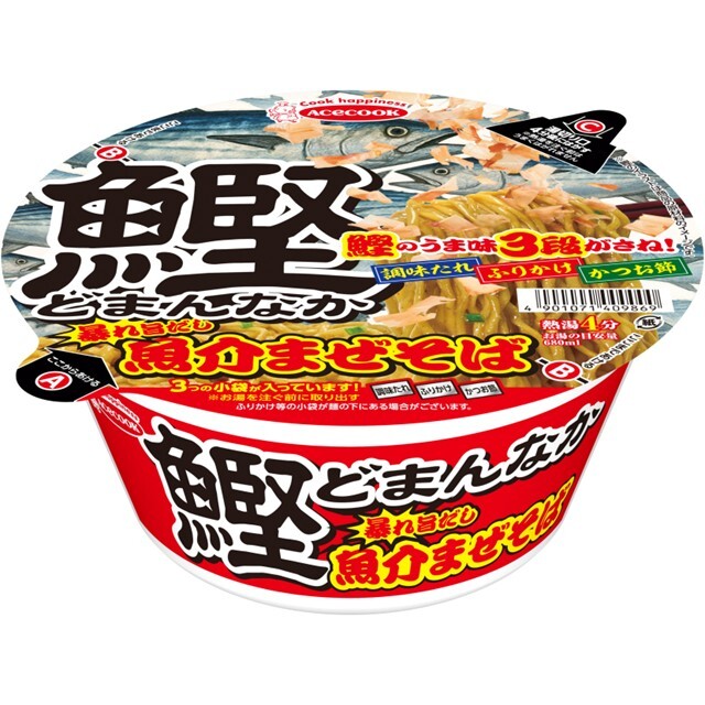 鰹どまんなか　暴れ旨だし魚介まぜそば