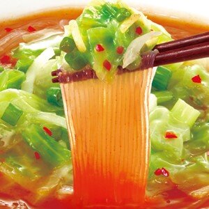 【調理イメージ】ヌードルはるさめ　1/3日分の野菜　うま辛チゲ