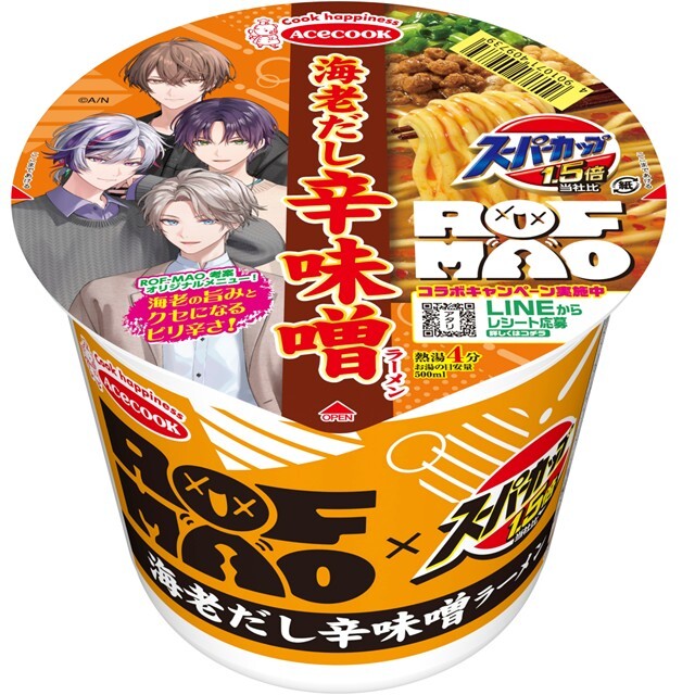 スーパーカップ 1.5倍×ROF‐MAO　海老だし辛味噌ラーメン　