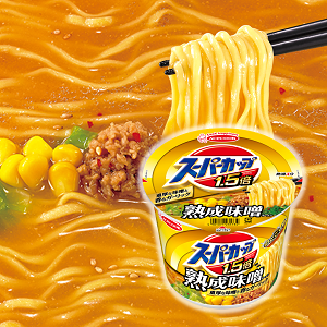スーパーカップ１ ５倍 みそラーメン１２食 ケース販売