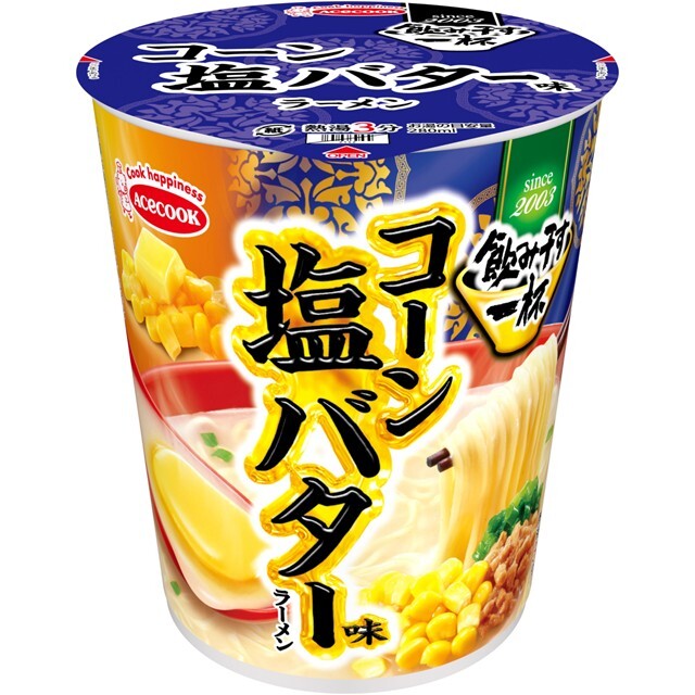 タテ型　飲み干す一杯　コーン塩バター味ラーメン