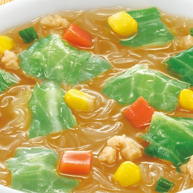 【調理イメージ】スープはるさめプラス　野菜タンメン