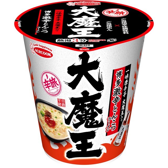 辛旅 大魔王入り 博多激辛とんこつラーメン12食 ケース販売