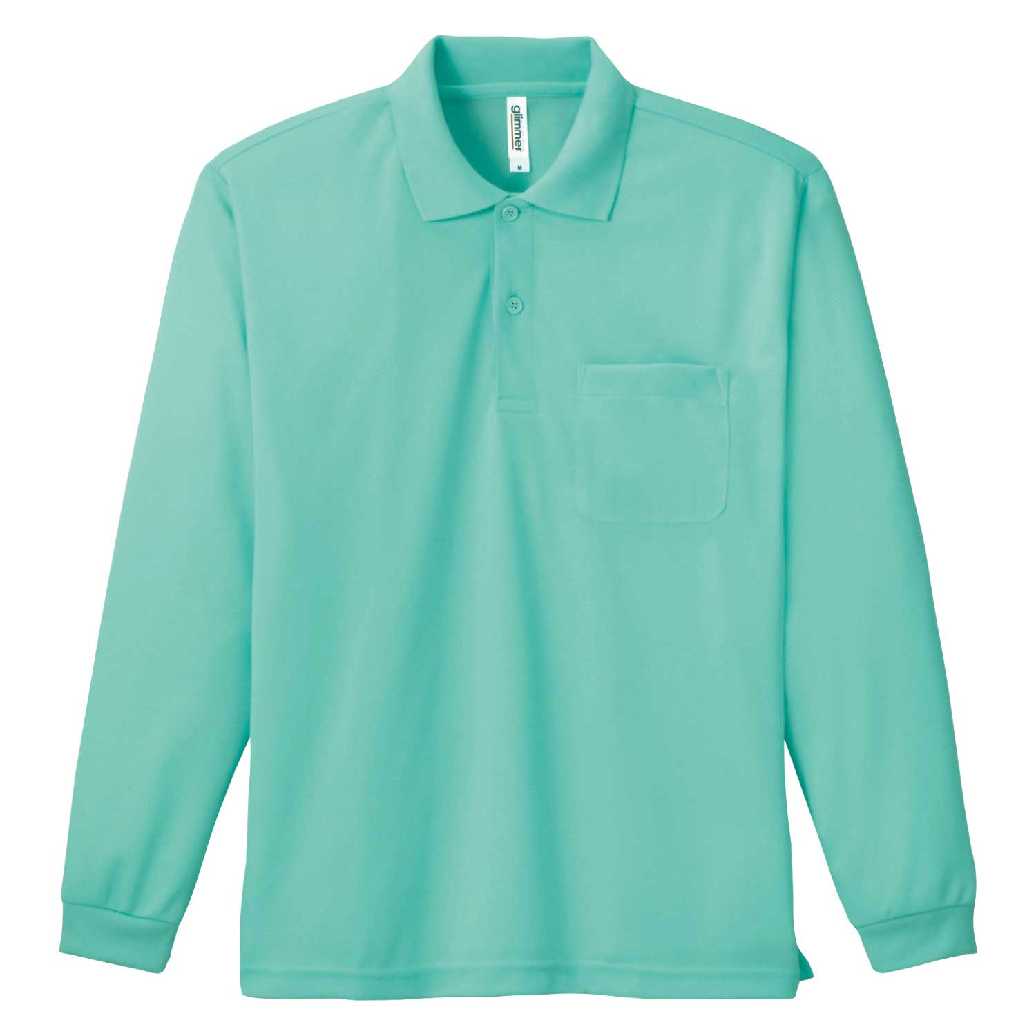 【Printstar】（4.4oz）ドライ長袖ポロシャツ（ポケット付） [00335-ALP]