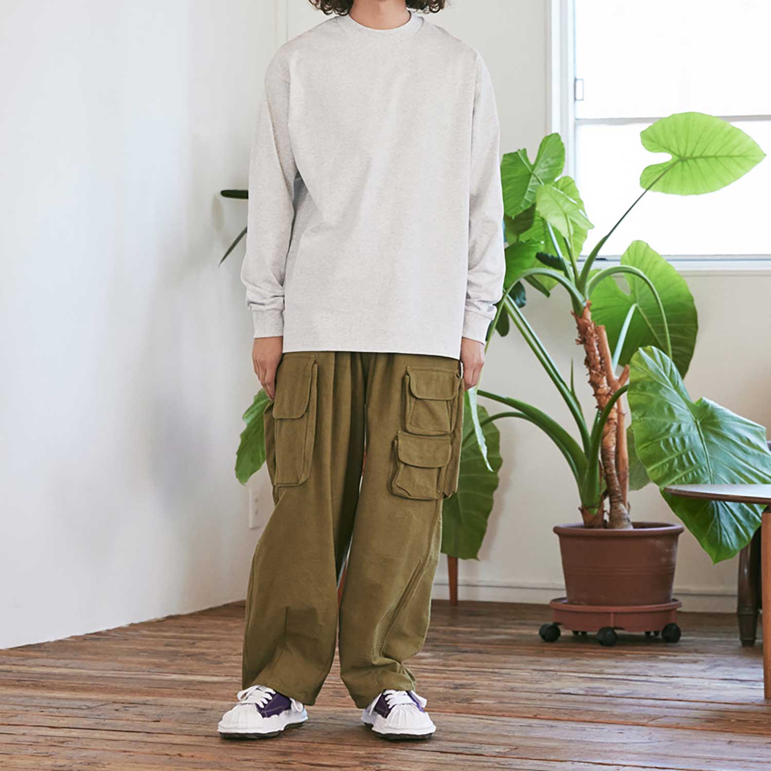 【UnitedAthle】 [4288-01]7.1オンス オープンエンド ラギッド ロングスリーブ Tシャツ（2.1インチリブ）