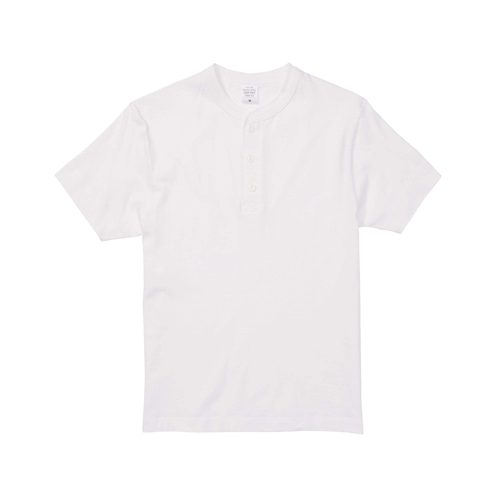 【UnitedAthle】 [5004-01] 5.6オンス ヘンリーネック Tシャツ 全2色