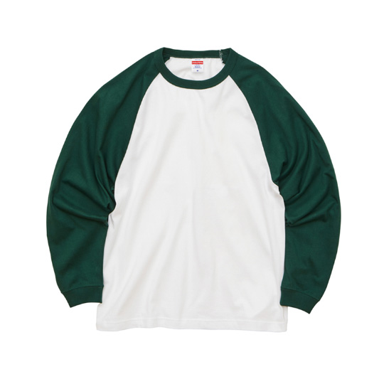 【UnitedAthle】 [5048-01] 5.6オンス ラグラン ロングスリーブ Tシャツ（1.6インチリブ）