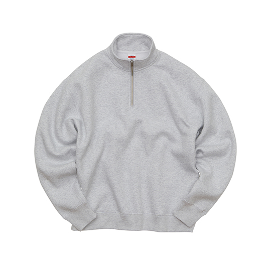 【UnitedAthle】 [5788-01] 10.0オンス T/C ルーズフィット ハーフジップ スウェット（裏起毛）