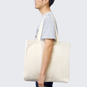 【BAGS】14ozコットントートバッグ無地(L) 　＜全6色＞