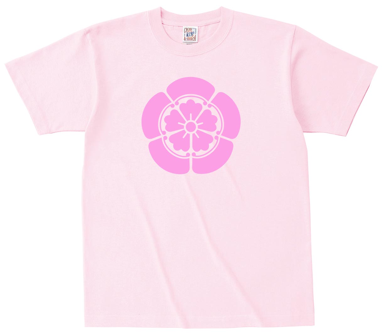 オリジナル 家紋Tシャツ 淡色 XS～XL