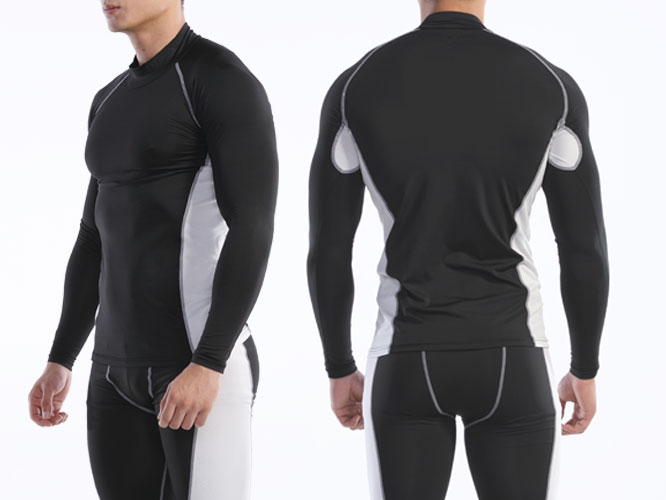 【Wundou】 ハイネックインナーシャツ 長袖 #P7000