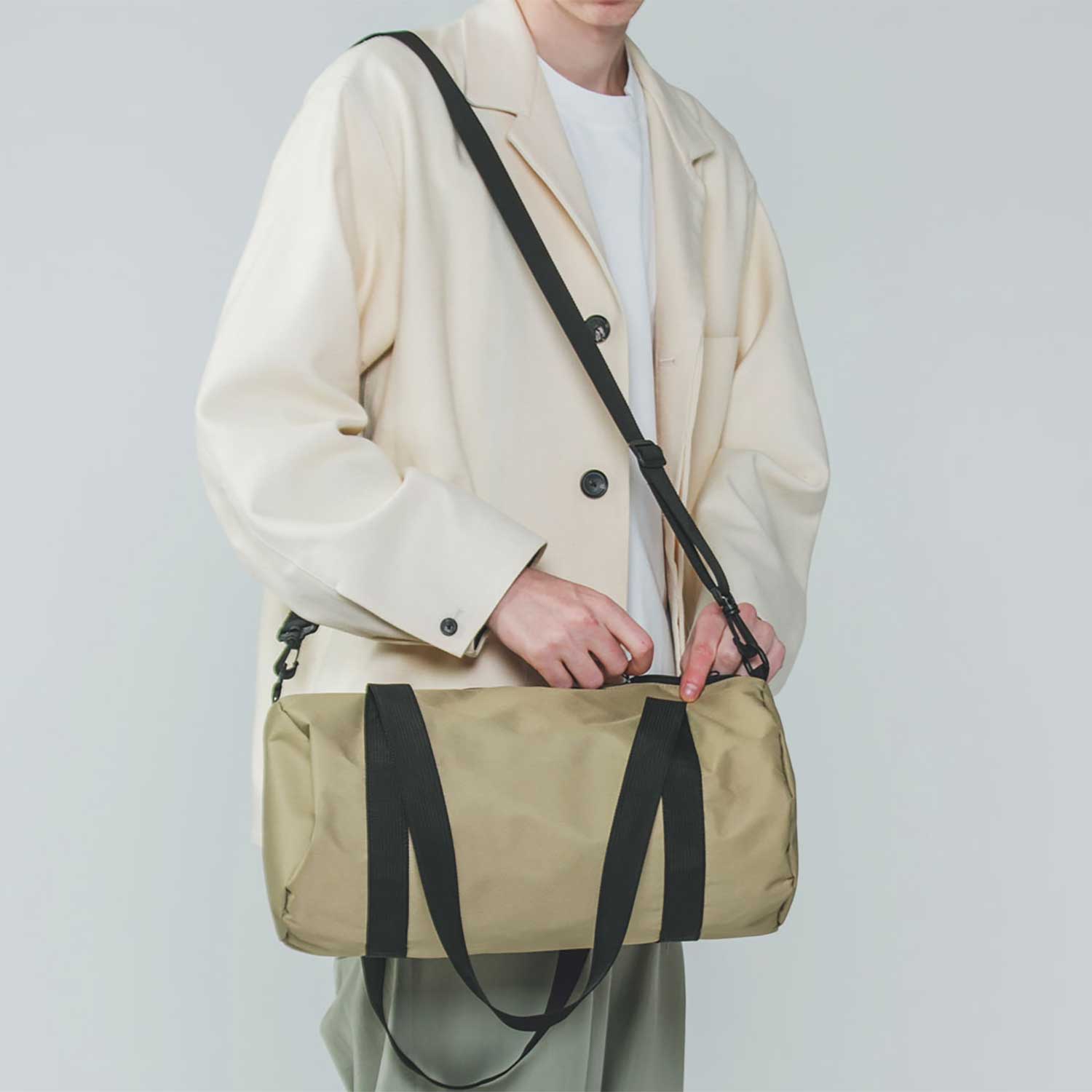 【TRUSS】リサイクルポリエステルドラムバッグ [RPD-402