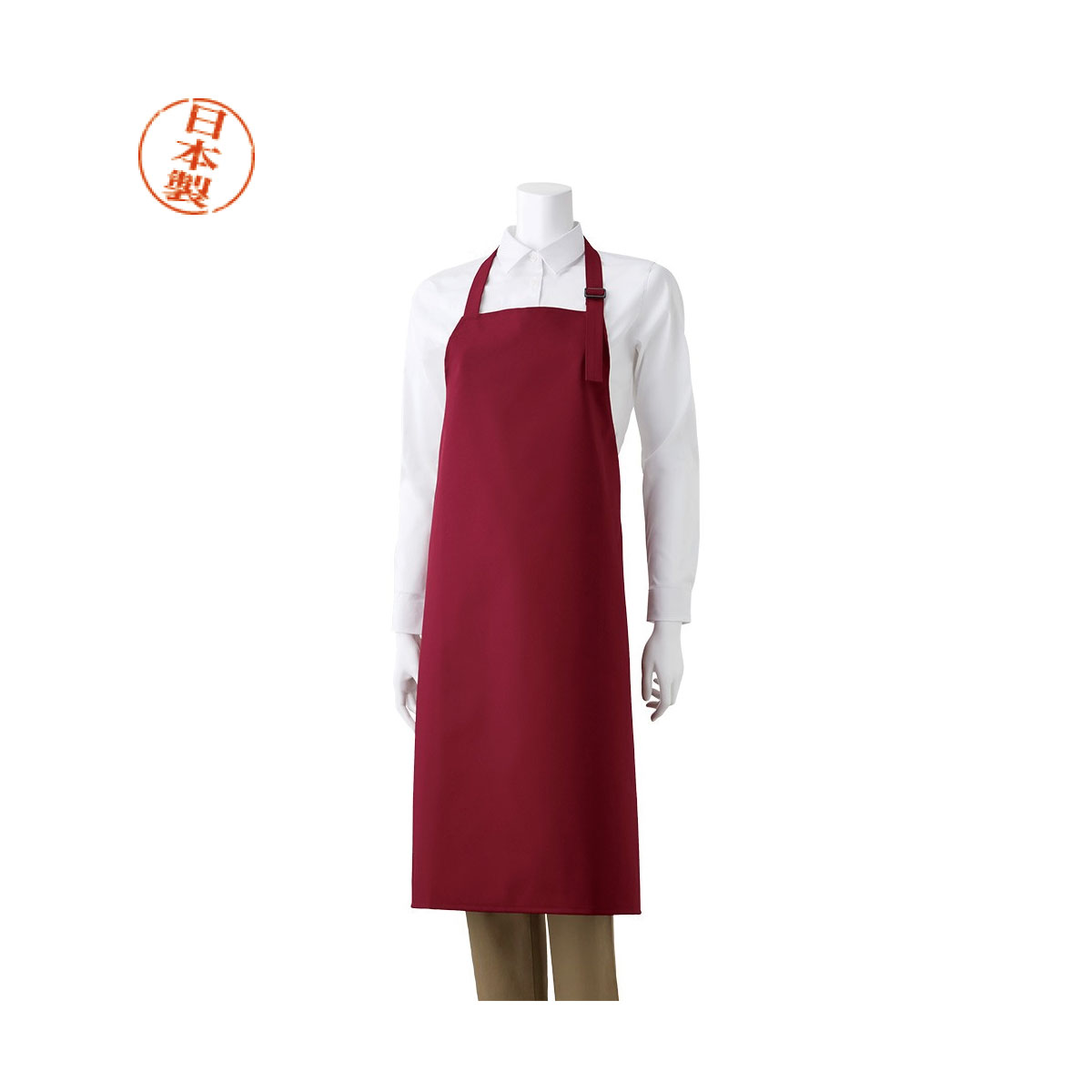 【m's PROJECT】防水エプロン（日本製）〈9色〉［TA-4005R］