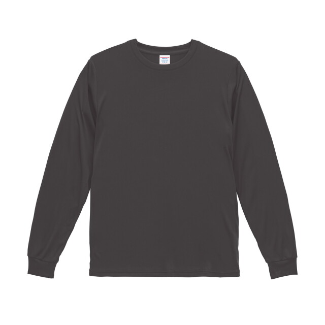 charbon ドライスムースロングスリーブTシャツ L ブラック　※新品未使用 UnitedAthle】 [5709-01] 4.4オンス ドライスムース リサイクル
