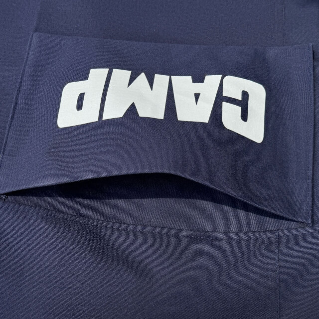 UPCYCLE 豊橋帆前掛け生地エプロン　前ポケット付 CAMPポケット中