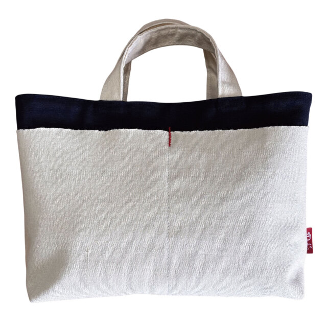 UPCYCLE豊橋帆前掛けツートーントート