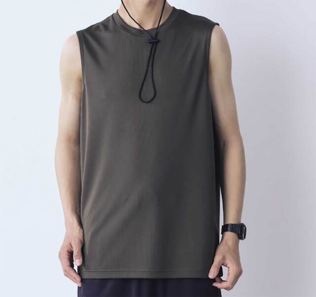 【LIFEMAX】ノースリーブTシャツ（ポリジン加工） [MS1165]