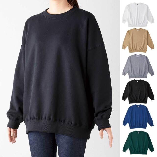 【TRUSS】レギュラーウェイト ビッグシルエット スウェットシャツ　10oz [SB2280]