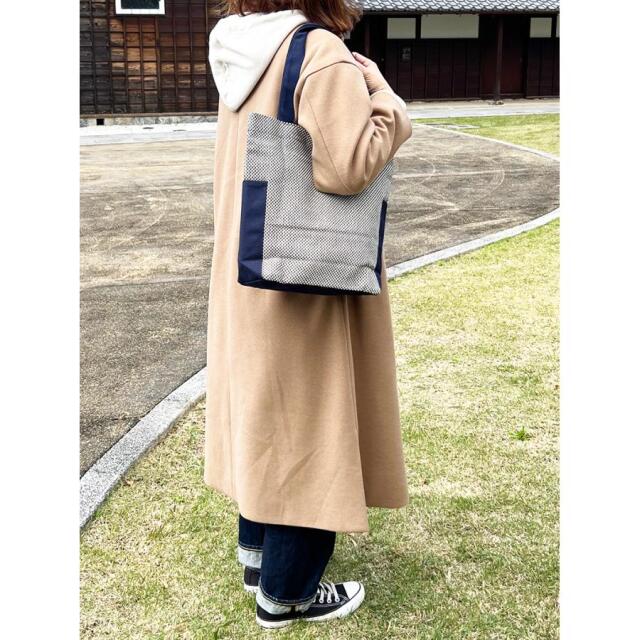 UPCYCLE 豊橋帆前掛け×三河木綿刺子 トートバッグ・買い物バッグ