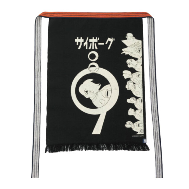 日本製】コラボ商品！プリント帆前掛け 石森プロ「サイボーグ009