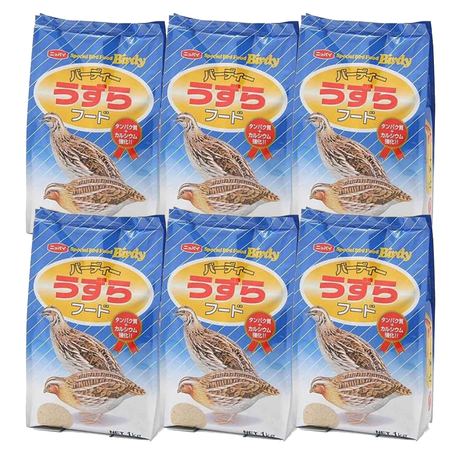 フィード・ワン バーディー うずらフード 1kg 6袋セットウズラ えさ 鶉 フィード・ワン バーディー うずらフード 1kg 6袋セットウズラ えさ 鶉