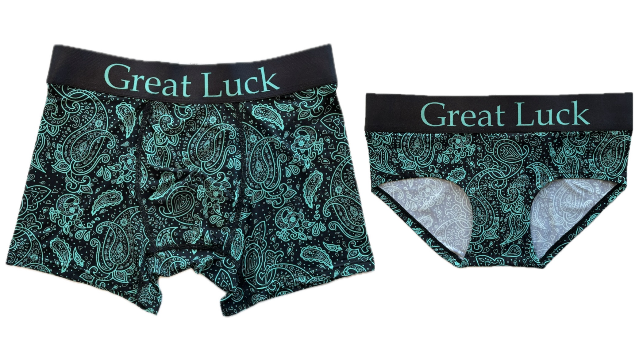 Great Luck(Designed in Japan）/【ペア商品】ペイズリー （BLUEGREEN）