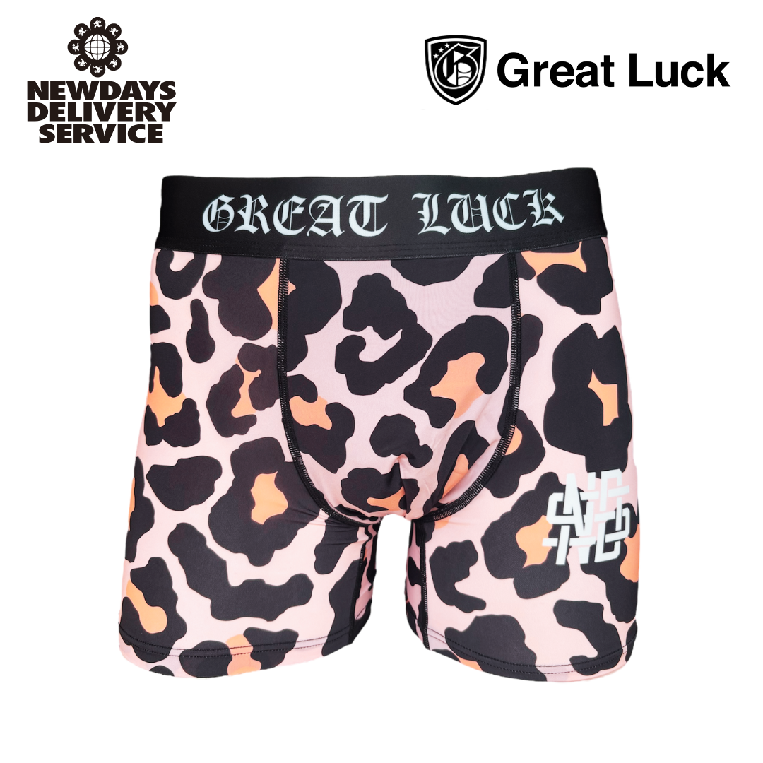 Great Luck(Designed in Japan）/グレイトラック Leopard柄（ピンクベージュ）
