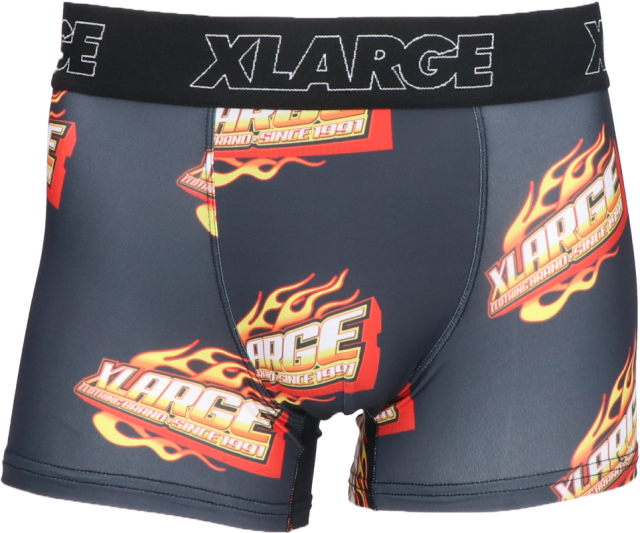 X-LARGE(エクストララージ)/ Fire logo(BLACK)