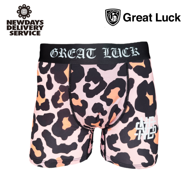 Great Luck(Designed in Japan）/グレイトラック Leopard柄（ピンクベージュ）