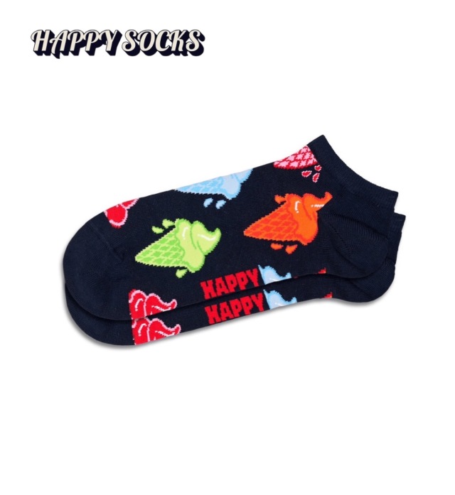 Happy Socks(ハッピーソックス)/スニーカー丈ソックス（アイスクリーム）