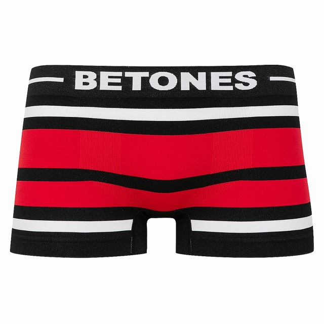 BETONES(ビトーンズ)/BLACK AKER2L(WHITE×RED)-Lady's-