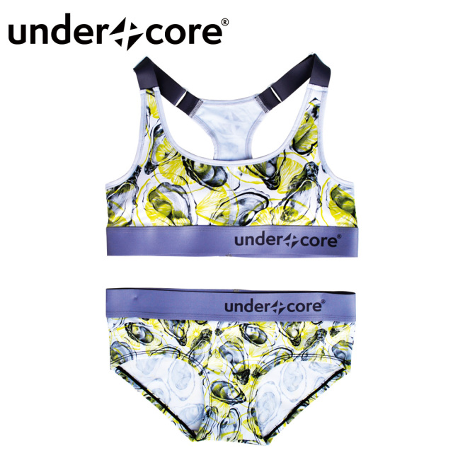 UNDERXCORE (アンダーコア)/LADY'Sブラジャー・パンツSET lem lem oyster