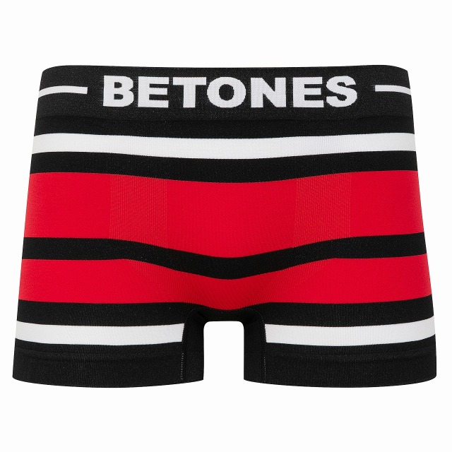 BETONES（ビトーンズ）/BLACK AKER2(WHITE×RED)
