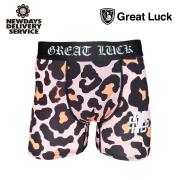 Great Luck(Designed in Japan）/グレイトラック Leopard柄（ピンクベージュ）