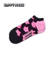 Happy Socks(ハッピーソックス)/スニーカー丈ソックス（CAT PINK）