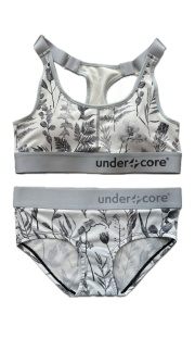 UNDERXCORE (アンダーコア)/LADY’Sブラジャー・パンツSET poetic garden