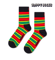 Happy Socks(ハッピーソックス)/ショート丈ソックス（マルチストライプ RE）