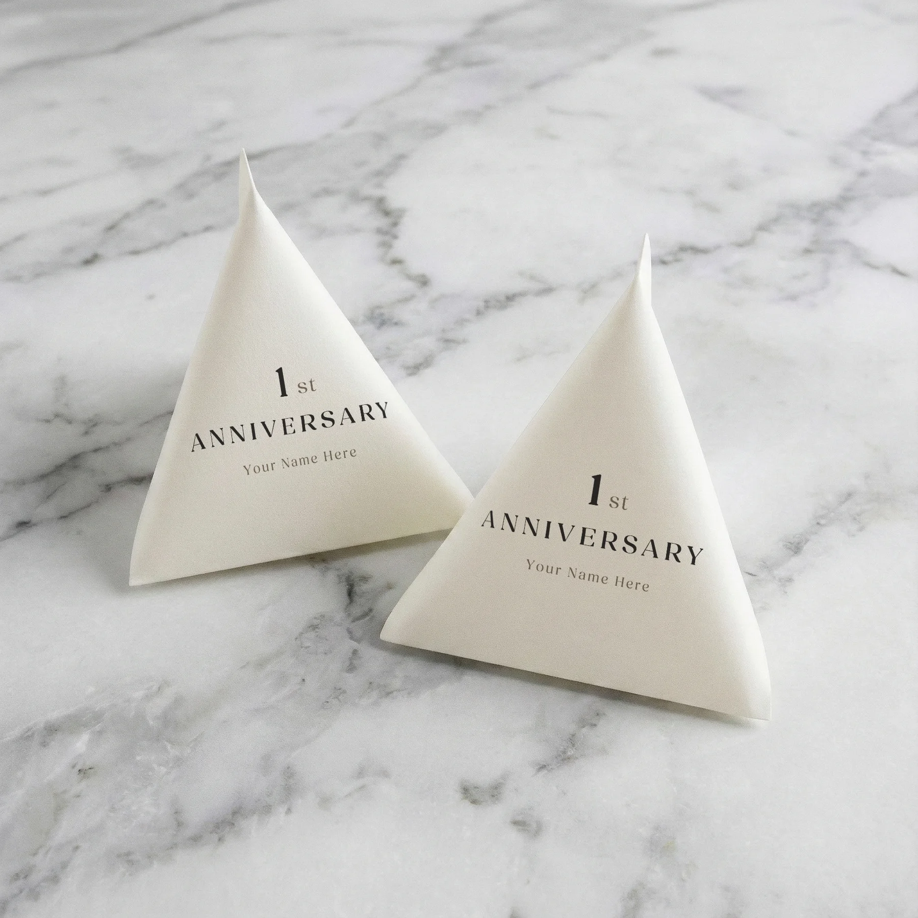 Anniversary ノベルティ用 テトラパッケージ 50枚入り【名入れ可】