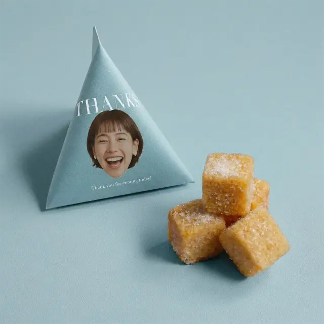 ひと口キューブラスク Face design パッケージ 24個【顔写真入り】【ばら単体】