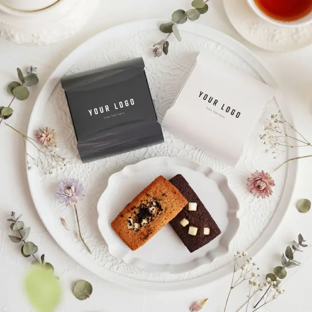 フィナンシェ2個入プチギフト ロゴ入りパッケージ 20箱【ノベルティ】【プチギフト】