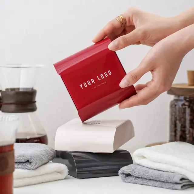 今治産タオルハンカチ ロゴ入りパッケージ 20箱【ノベルティ】【プチギフト】