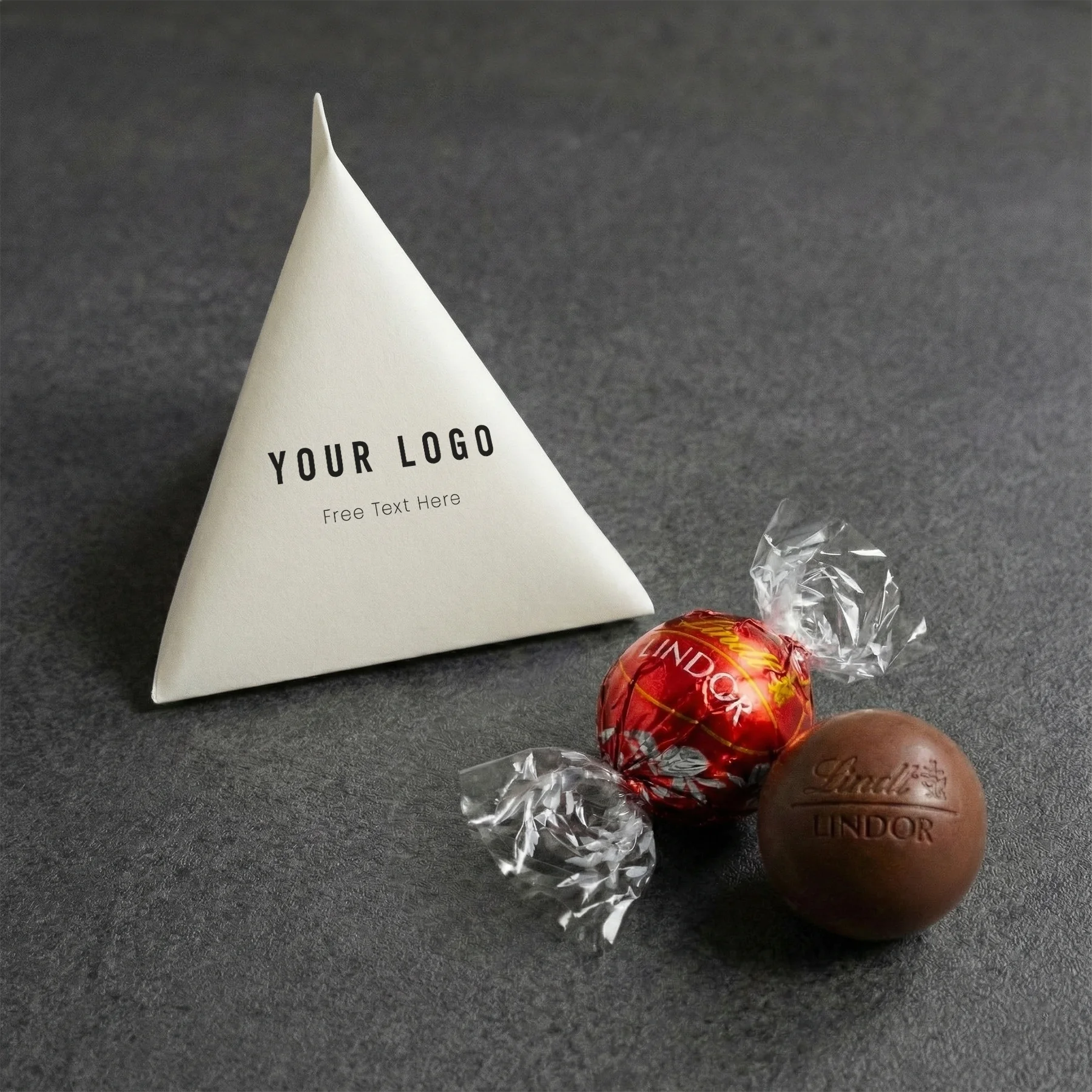 リンツチョコレート ロゴ入りパッケージ 50個【ノベルティ】【プチギフト】