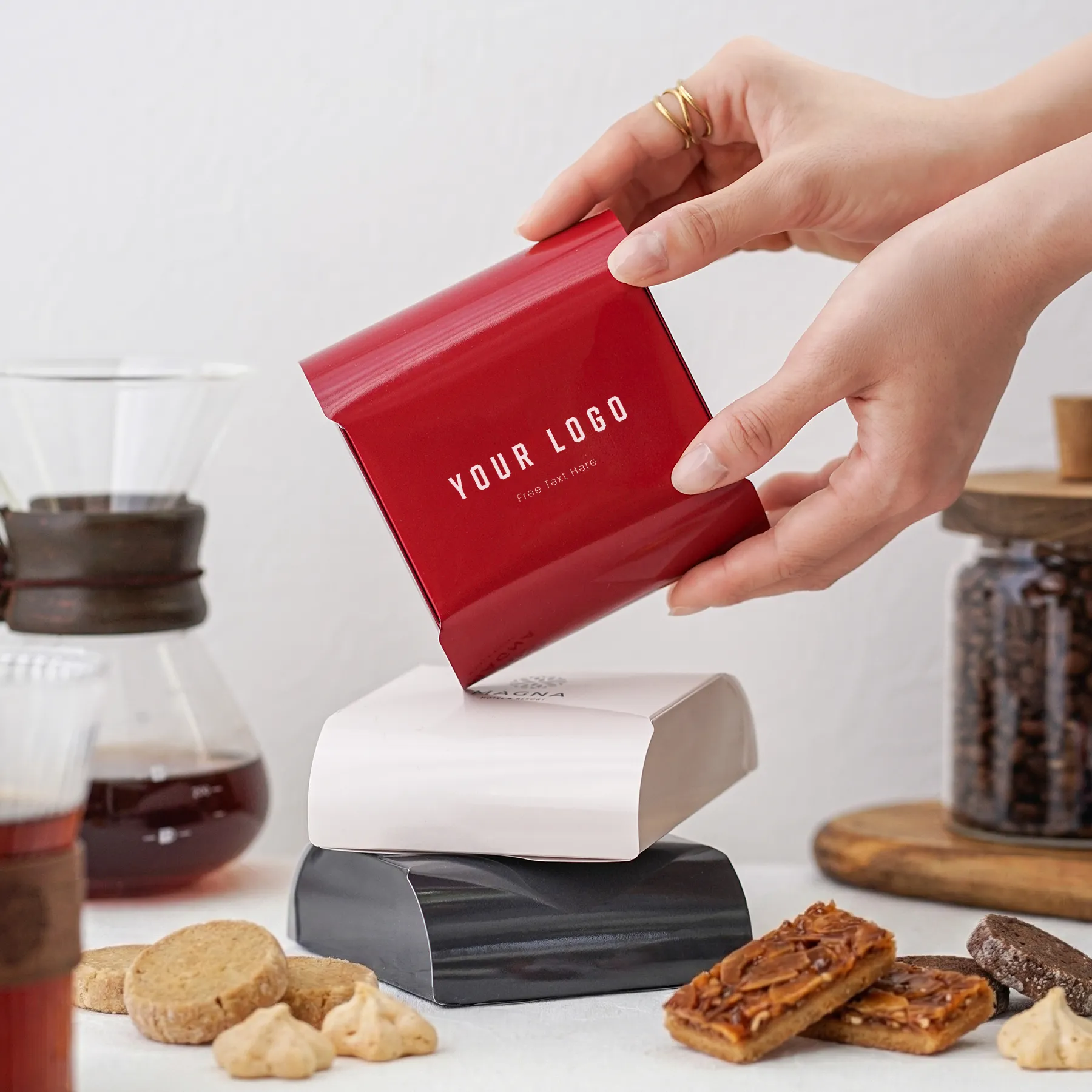 洋菓子店の本格焼き菓子詰め合わせプチギフト ロゴ入りパッケージ 20箱【ノベルティ】【プチギフト】