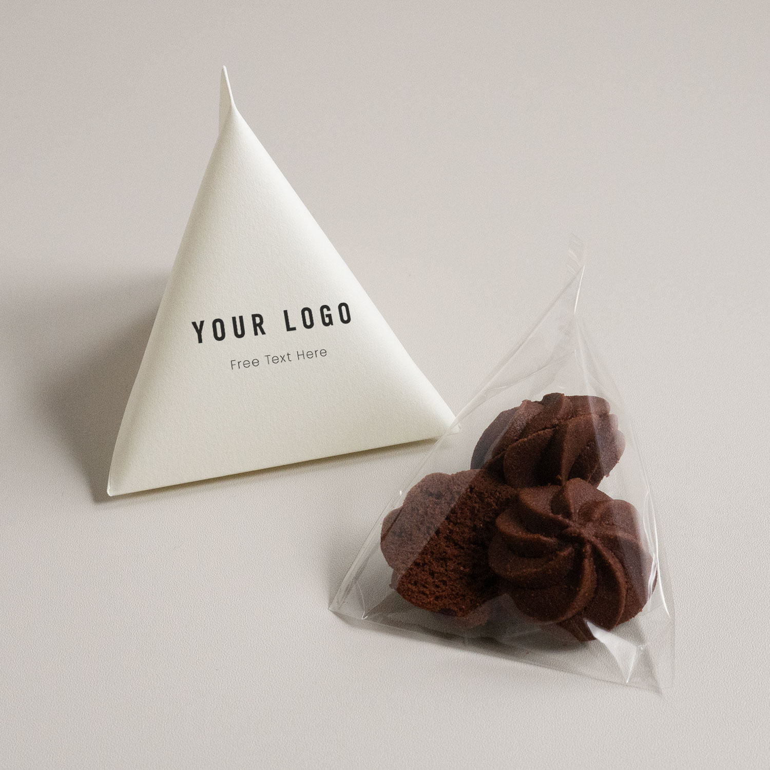 Logo Design ノベルティプチギフト お菓子入り 50個【ロゴ入り】【ばら単体】