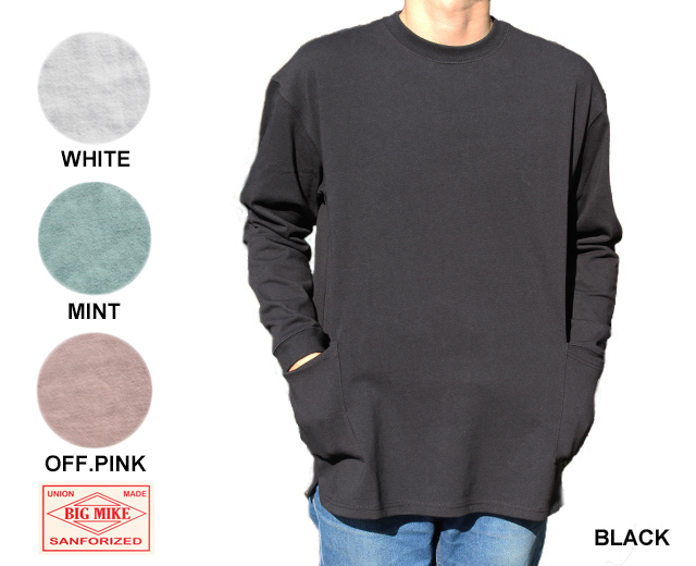 BIGMIKE ビッグマイク Wポケット長袖T