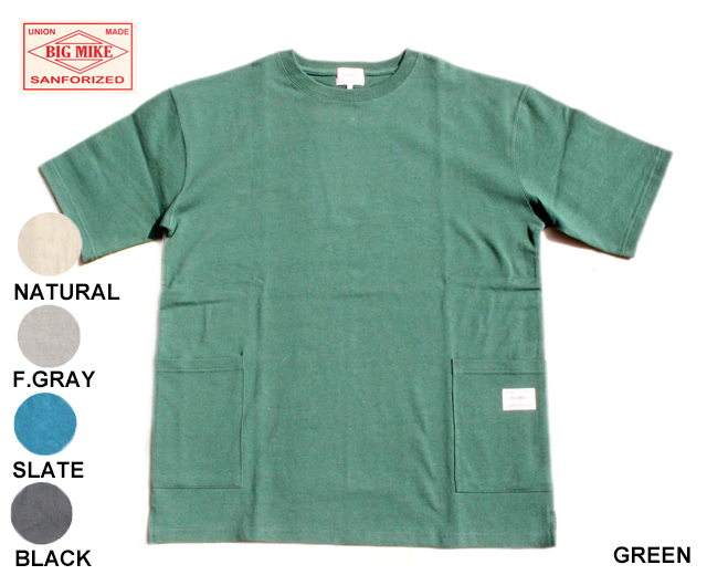 BIGMIKE ビッグマイク Wポケット半袖T
