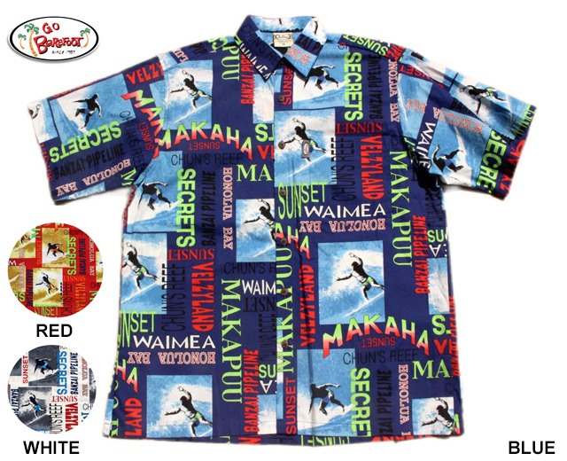 GOBAREFOOT ゴーベアフット アロハシャツ アメリカ製