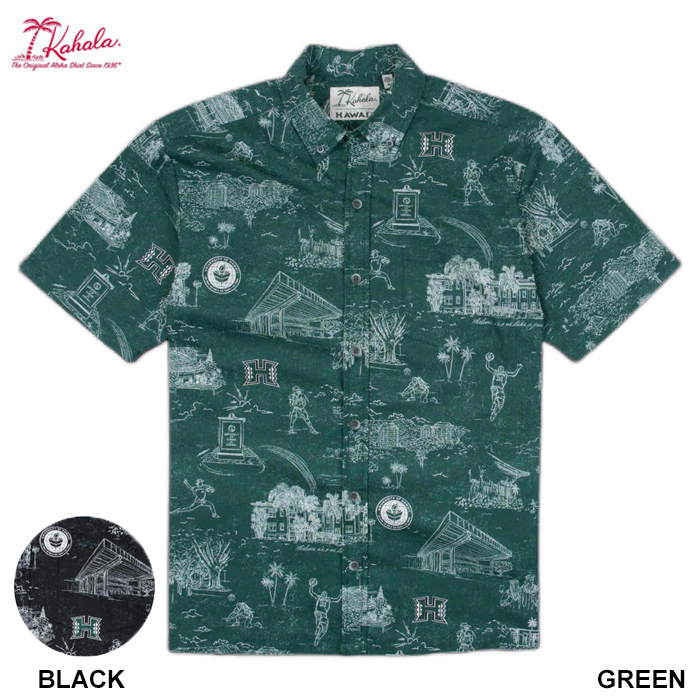 KAHALA カハラ アロハシャツ ハワイ大学 ハワイ製